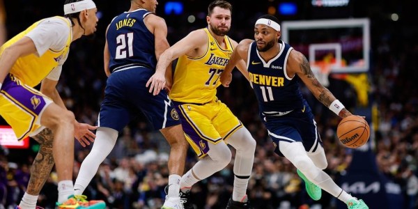 东契奇38+13+10詹姆斯19+9+8 湖人逆转掘金